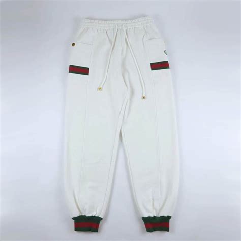 fake gucci logo jogging pants|gucci leggings price.